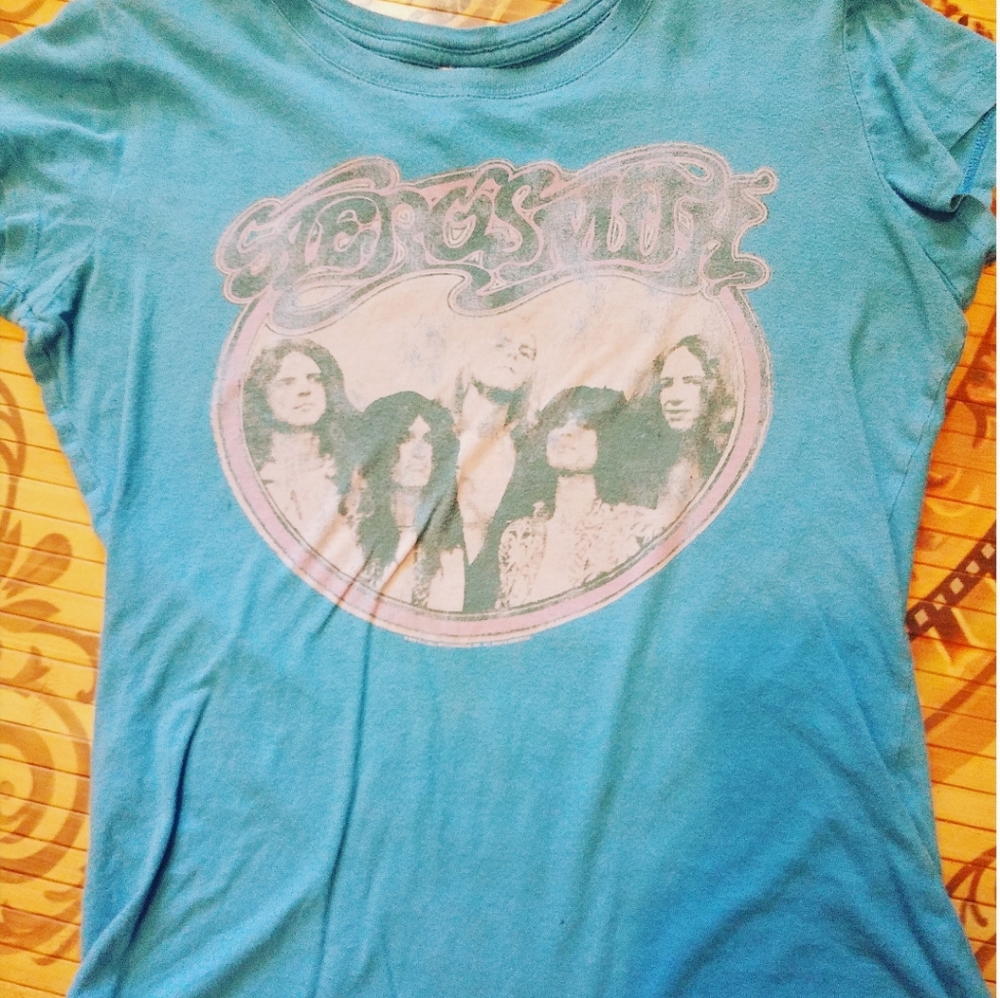 🔥Aerosmith distressed vintage style band tee